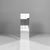 Square-based display pedestal constructed from mirror-clad panels, characterised by continuous reflective surfaces and...