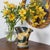 Beautiful painted ceramic rooster vase from France, 1950s. Dual-spout ceramic vase in a rooster motif. Hand painted in...