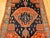 Vintage Persian Malayer Tribal Area Rug, Hand-Knotted Wool, Geometric Pattern, 4x6, Terracotta & Blue For Sale - Image 10 of 16