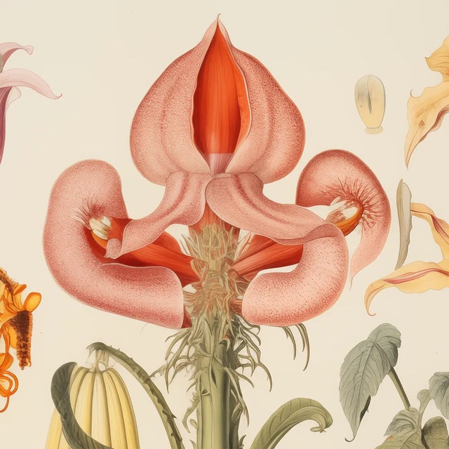 2020s 13" X 9" 'Garden Flowers' Botanical Print, Unframed / Herbarium For Sale - Image 5 of 6