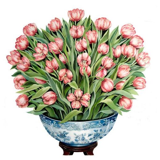Not Yet Made - Made To Order Parrot Tulips Fire Screen For Sale - Image 5 of 5
