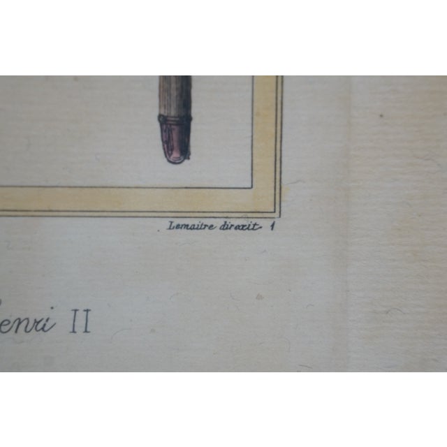 Paper Late 20th Century Trevor James Company Framed Print France Armes Du Temps De Henri II Military Art For Sale - Image 7 of 12