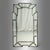 Hollywood Regency Style, Venetian Wall, Console, or Pier Mirrors, Antiqued Glass, Beveled, 21st C. This sophisticated and...