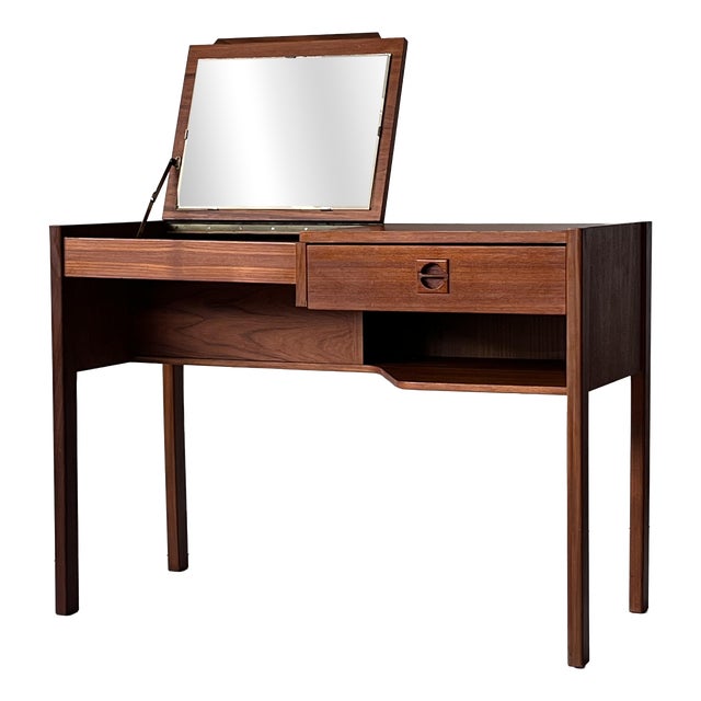 Mid-Century Scandinavian Dressing Table with Mirror by Arne Wahl-Iversen for Ikea, 1960s For Sale