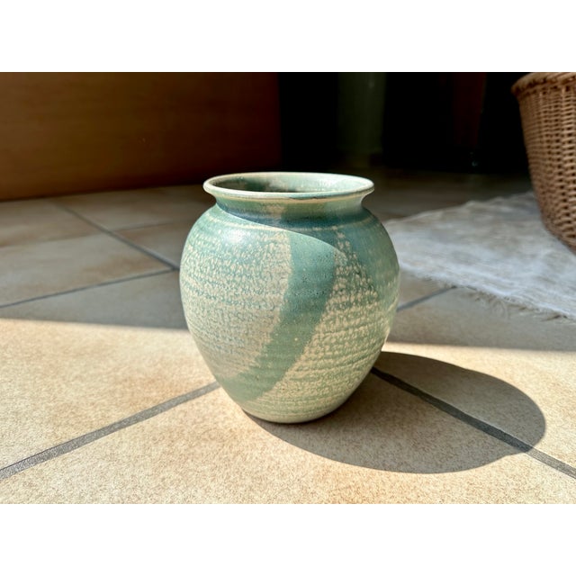 Studio Ceramic Art Vase with Modernist Graphic Decor by Helle Stenberg for Pottestuen, Denmark, 1960s For Sale - Image 11 of 18