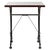 This square bistro table, measuring 73 cm high and 61 cm side, combines practicality and elegance. with its wooden top...