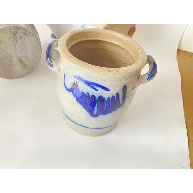 Vintage French Provincial Stoneware Pottery Betschdorf, Set of 3 For Sale - Image 5 of 18