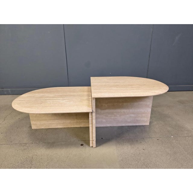 Vintage Travertine Coffee Tables, 1970s, Set of 2 For Sale - Image 10 of 12