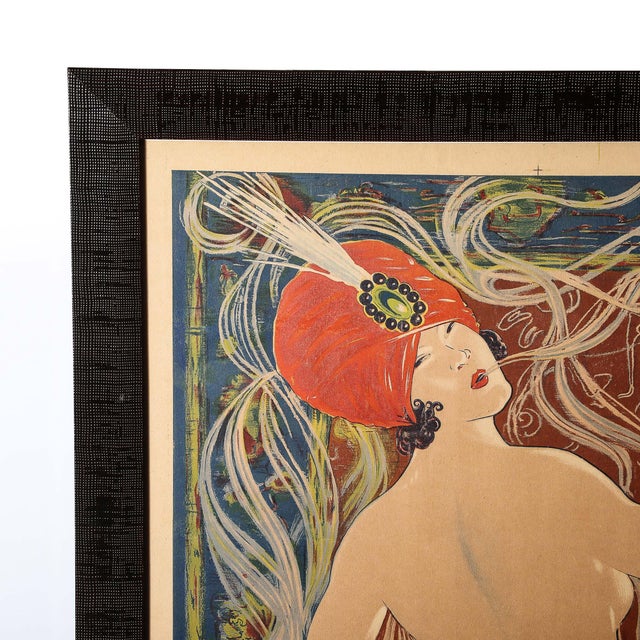 Art Nouveau Cigarettes Saphir Advertisement Poster For Sale In New York - Image 6 of 13