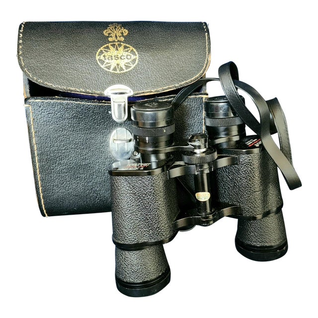 Vintage Mid 20th Century Nautical Safari Decor Binoculars by Tasco For Sale