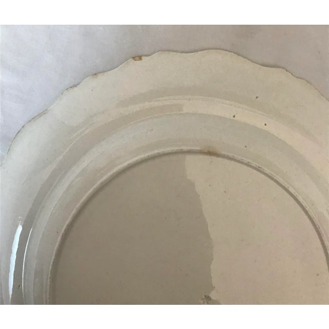 Antique William Adams & Sons Staffordshire Red Transferware Plate For Sale In New York - Image 6 of 7