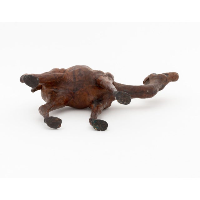 Camel Standing Camel Leather Covered Sculpture, 20th Century For Sale - Image 8 of 8