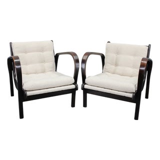 Mid-Century Lounge Chairs from Kropáček & Koželka, 1960s, Set of 2 For Sale