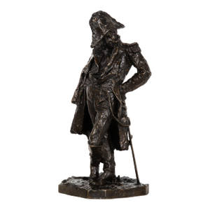 Italian Antique Bronze Sculpture of Marshall Ney by Giuseppe Grandi