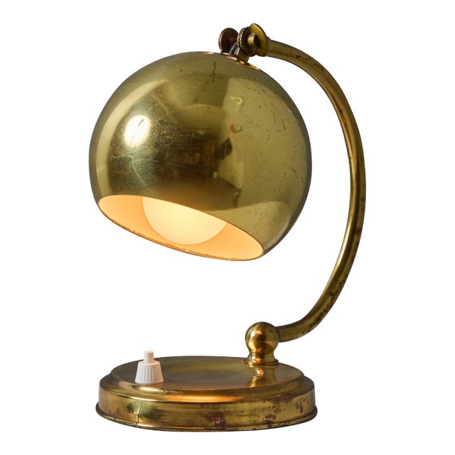 1950s Mauri Almari Brass Table Lamp for Idman Oy For Sale