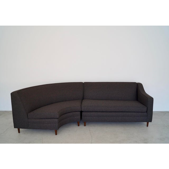 Mid Century Modern Reupholstered 3 Piece Sectional Sofa Chairish