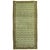Mid-Century Turkish Runner with an all-over tulip motif in olive green and brown. 3'5'' x 6'7''