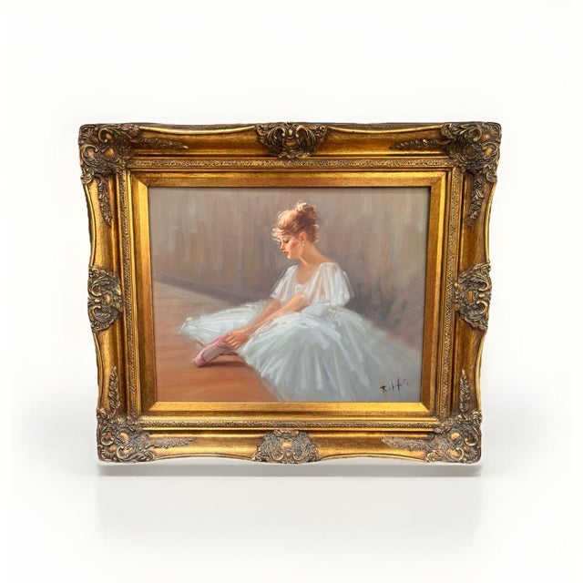 1920s Rodriquez Salvatore, Before the Dance, 1920s, Oil Painting on Canvas, Framed For Sale - Image 5 of 5