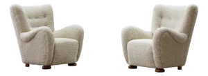 Set of Lounge Chairs in the style of Blomstedt, 1940s