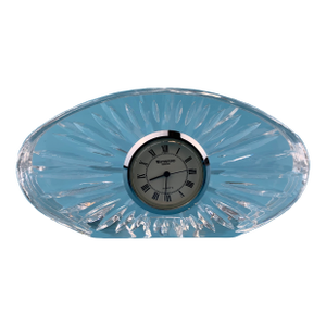 Vintage Waterford Crystal Oval Desk Clock