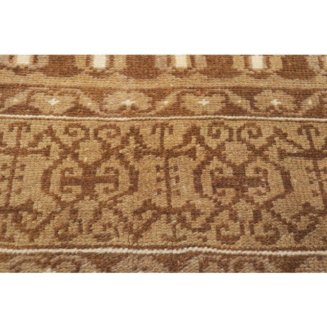 Late 20th Century Late 20th Century Vintage Earth-Tone Turkish Oushak Rug, 03'11 X 06'11 For Sale - Image 5 of 10