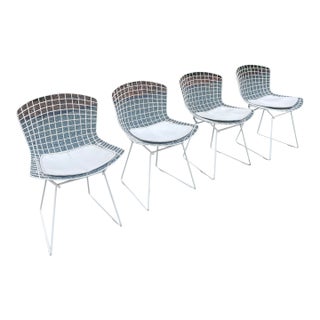 A Set of Four Wire Chairs by Harry Bertoia for Knoll International, Circa 1970 For Sale