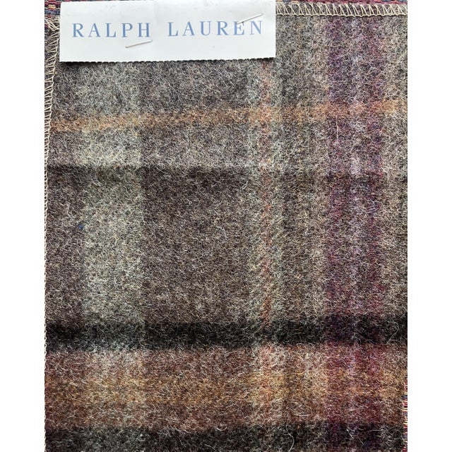 Set of Ralph Lauren Wool and Leather on Oversized Vintage Louis XV Chairs and Ottoman For Sale - Image 17 of 17