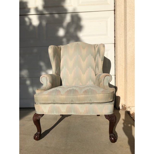 1990s Woodmark Originals Wing Back Armchair Chair Chairish