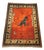 Turkish Handwoven Wool Rug with Dinosaur Motif, 1960s For Sale