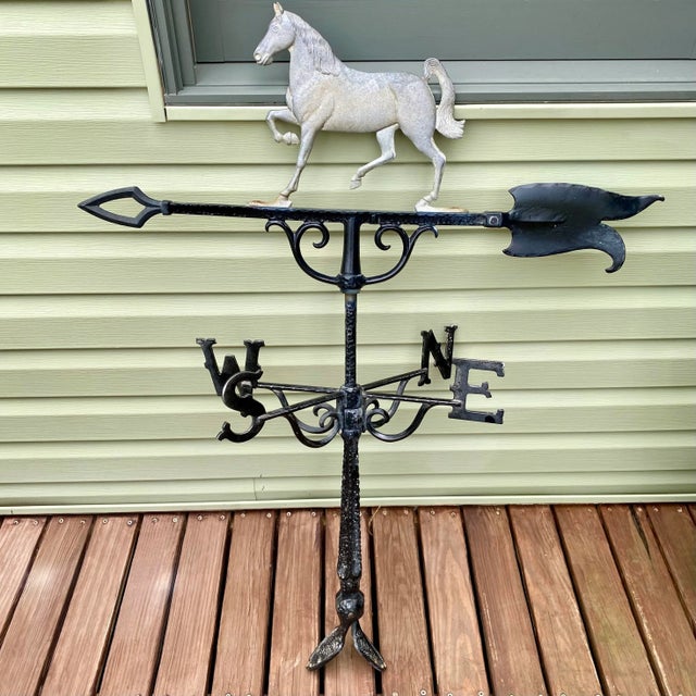 Horse Weathervane Saddlebred Equestrian For Sale - Image 4 of 12