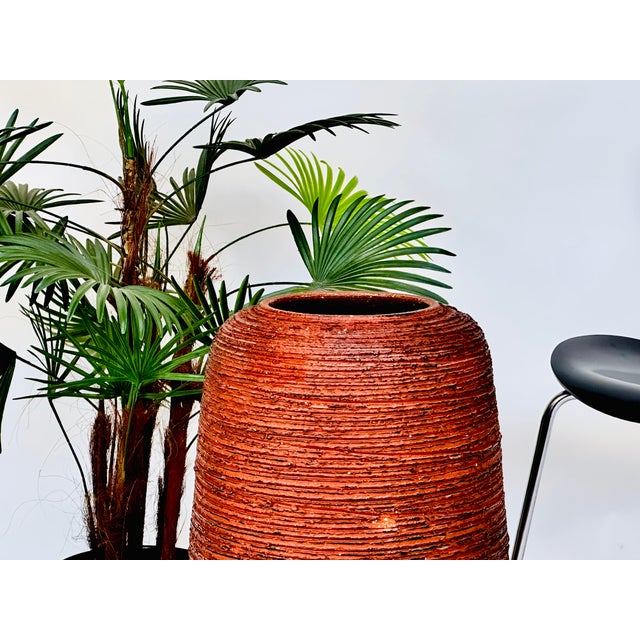 Ceramic Large Handcrafted Fire Clay Ceramic Art Floor Vase from Spara Keramik, Germany, 1950s For Sale - Image 7 of 18