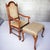 Tan Vintage Carved Oak Armchair & Matching Ottoman Set For Sale - Image 8 of 12