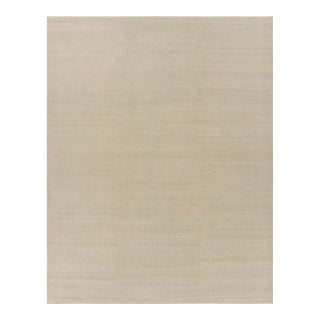 Rug & Kilim’s Oversized Contemporary Textural Solid Rug in Beige Tones For Sale