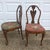 Early Twentieth Century Antique Queen Anne Revival Side Chairs With Original Tapestry/Needlepoint Upholstery, His and Hers, Near Pair For Sale - Image 4 of 11