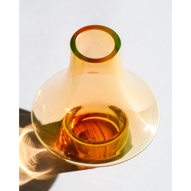 Vintage UV-Reactive Glass Vases by Cari Zalloni for WMF, 1970s, Set of 2 For Sale - Image 9 of 18