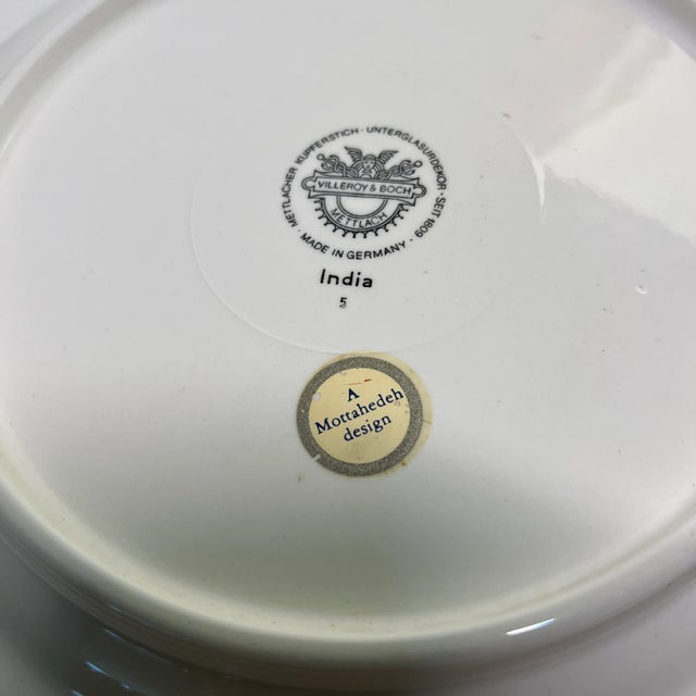 Illustration Vintage Villeroy & Boch Wild Game Bird Plate For Sale - Image 3 of 3