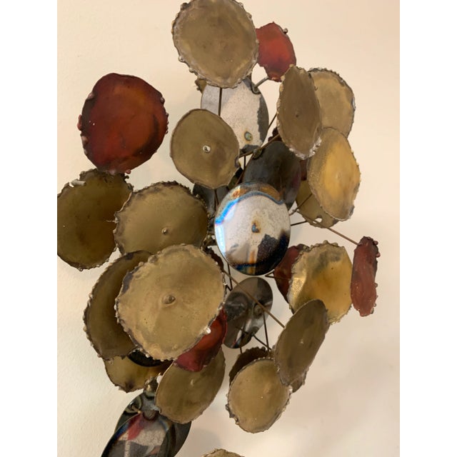 Metal Vintage 1979 "Raindrops" Sculpture in the Manner of Curtis Jere For Sale - Image 7 of 13