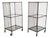 Vintage Industrial Carts with Glass Shelves and Casters, Sold Individually For Sale