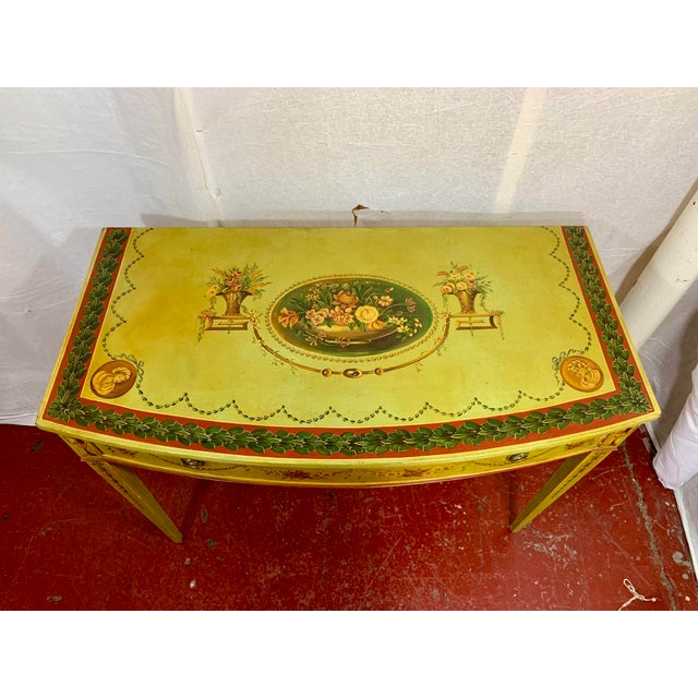 Paint Edwardian Adams Style Painted Consoles a Pair For Sale - Image 7 of 13