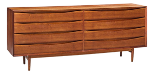 Arne Vodder for Sibast Triennale Mid Century Danish Teak 8 Drawer Dresser