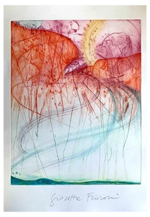 Giosetta Fioroni, Abstract Composition, Screen Print, 1970s