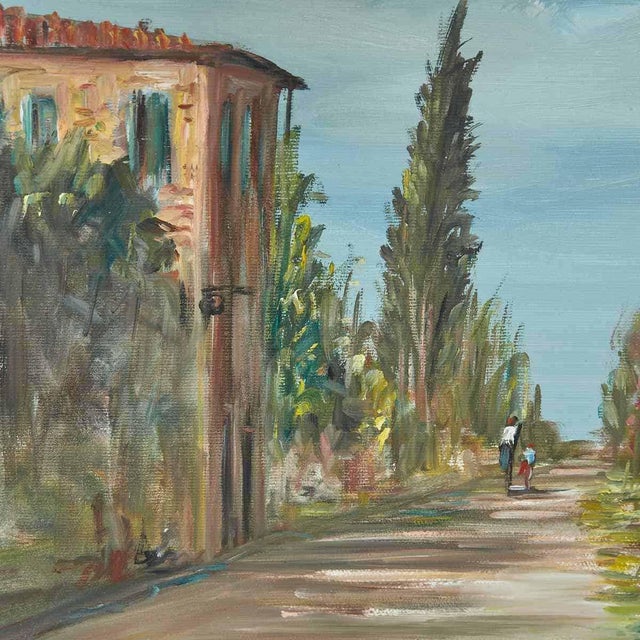 Del Greco, Rural Road, Wood, Framed For Sale - Image 3 of 5