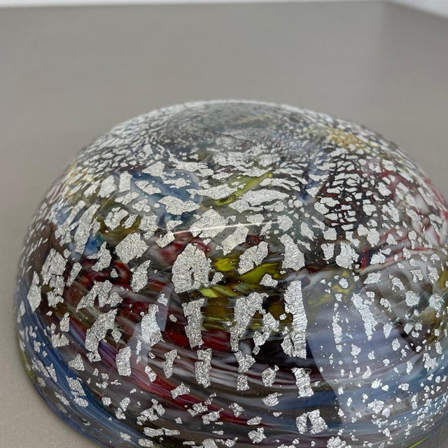 Silver Flakes Murano Glass Ashtray from Dino Martens, Italy, 1960s For Sale - Image 18 of 18