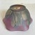 Hand-Painted Nouveau Art Glass Ruffled Bowl in Amethyst & Iridescent Pastels For Sale - Image 4 of 8
