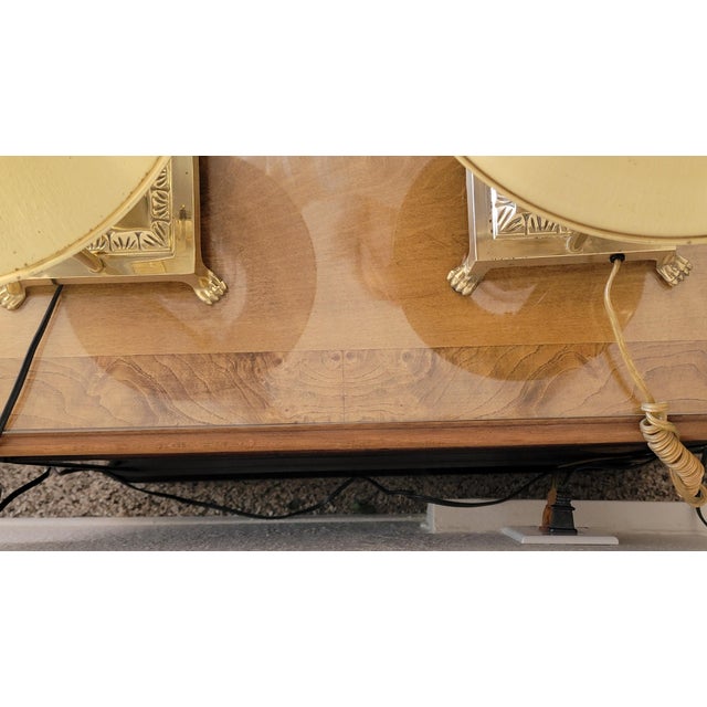 Brass Pair of Vintage Brass Lamps Inspired by the Paris-Istanbul Orient Express For Sale - Image 8 of 8