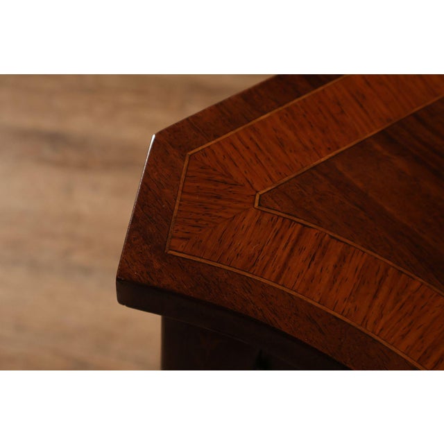 Federal Style Custom Mahogany Sideboard With Inlay And Tambour Door For Sale - Image 9 of 18