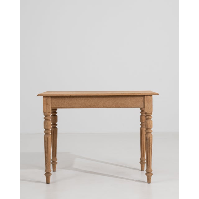 19th Century French Louis XVI Oak Side Table For Sale - Image 9 of 15