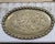 1940s Old World Oval Tray Large 24 Inch Embossed Floral Platter Authentic Well Preserved. For Sale - Image 17 of 17
