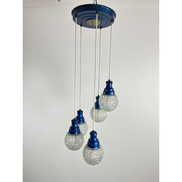 Mid-Century Italian 5-Light Chandelier, 1960s For Sale - Image 15 of 15