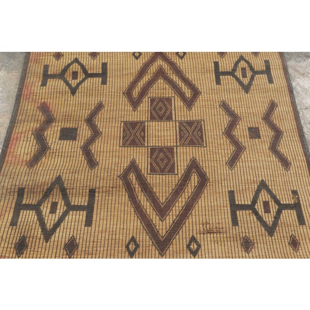 Rug & Kilim Vintage Moroccan Tuareg Square Rug With Tribal Geometry - Rug & Kilim For Sale - Image 4 of 6